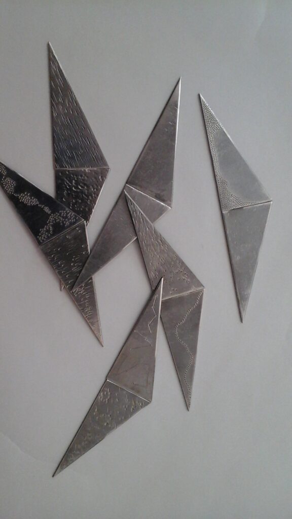 Detail, production of bird wings for What we are learning from the animals (Murmuration)